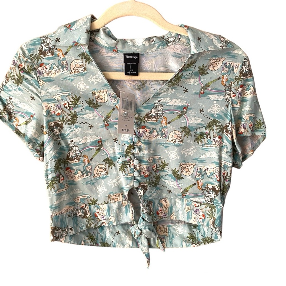 Disney Peter Pan Crop Top New with Tags